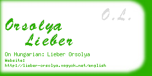 orsolya lieber business card